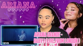 Ariana Grande - Baby I (Live from London)//REACTION 🩵🤍😱✨