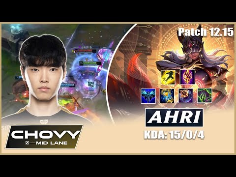 Chovy trong tay Ahri - Không thể ngăn cản - Proview Ahri vs Sylas KDA: 15/0/4 -  Lol Pro Replays