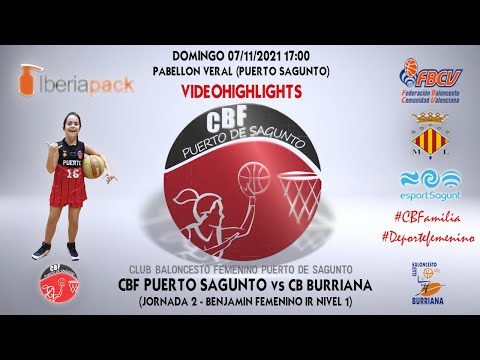 Videohighlights Benjamín Iberiapack CBF Puerto - Cb Burriana (J2 LIGA 21-22)