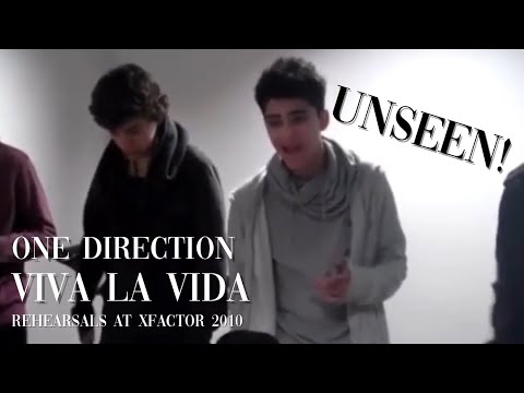 One Direction - Viva La Vida (rehearsals at xfactor 2010) FULL VIDEO