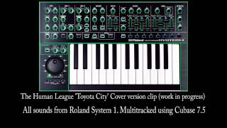 Roland Aira System 1 Human League Toyota City Cover version clip