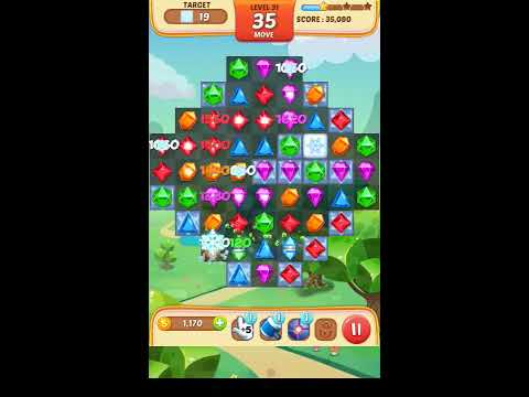 Jewel Match King Level 31 - Walkthrough ( No Booster )