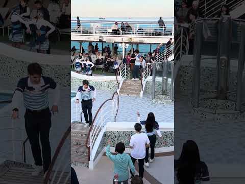 Thumbnail for Sail Away Party in Full Swing as Diamond Princess Cruise Ship Pulls Away From Home Port of Yokohama