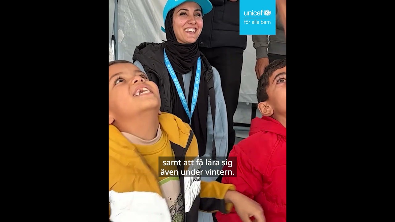 Utbildning till barnen i Gaza | UNICEF Sverige