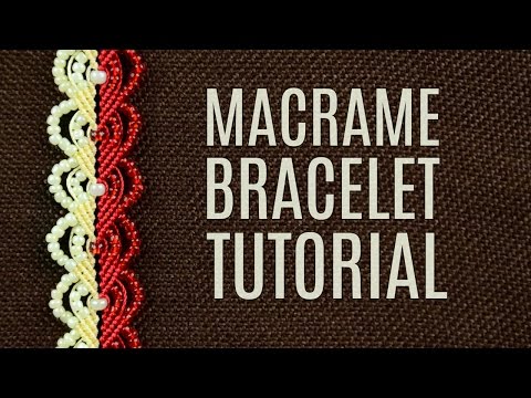 WAVY CELTIC HEART PATTERN MACRAME BRACELET TUTORIAL PULSERA MACRAMÉ
