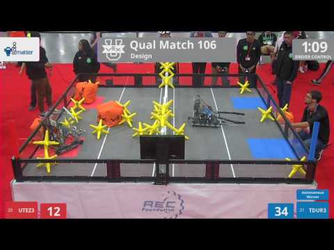 2017 VEXU Design Q106 - UTEZ3 vs TDUR3 - 18 to 37