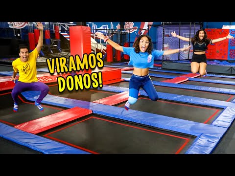 VIRAMOS DONOS DE UM PARQUE DE TRAMPOLIM! - MUITO INCRÍVEL!