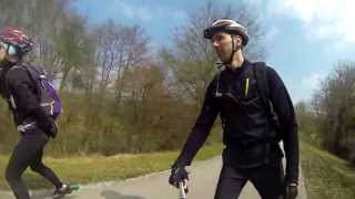 preview picture of video 'Roller GoPro - Cluny - Chalons-sur-Saone - 100km - mars 2013 [GoPro 3 BE]'