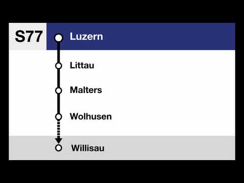 BLS Ansagen » S77 Luzern — Willisau (2022) | HVZ | SLBahnen