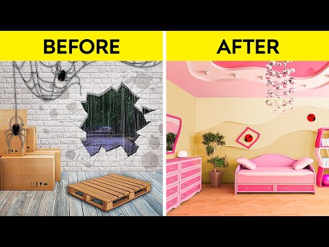 1-star vs 5-star ROOM MAKEOVER CHALLENGE 🏠🌟 Epic Secret Room Ideas for Any Space by 123 GO! GLOBAL