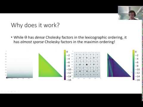 Sparse Cholesky factorization by Kullback-Leibler minimization (Florian T. Schäfer)