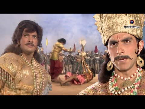 श्री कृष्ण भाग 188 - महाभारत का युद्ध | भीम ने किया दुशासन का वध | राजा शैलय का वध । रामानंद सागर कृ