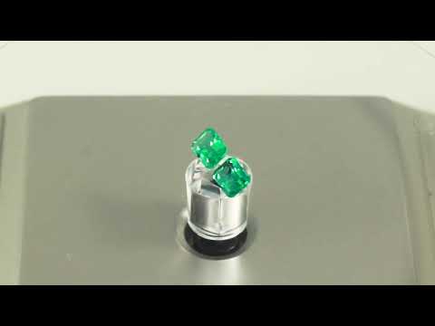 6 x 4mm Emerald Cut Matched Pair