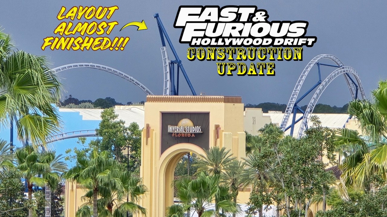 Universal Orlando Resort Fast & Furious: Hollywood Drift Roller Coaster Construction Update 7.30.26