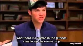 Glee - Pink Houses (Full Performance with Lyrics)