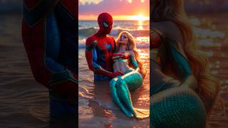 O Homem-Aranha ganhou uma amiga sereia #ai #supergirl #marvel #homemaranha  #spiderman #shorts