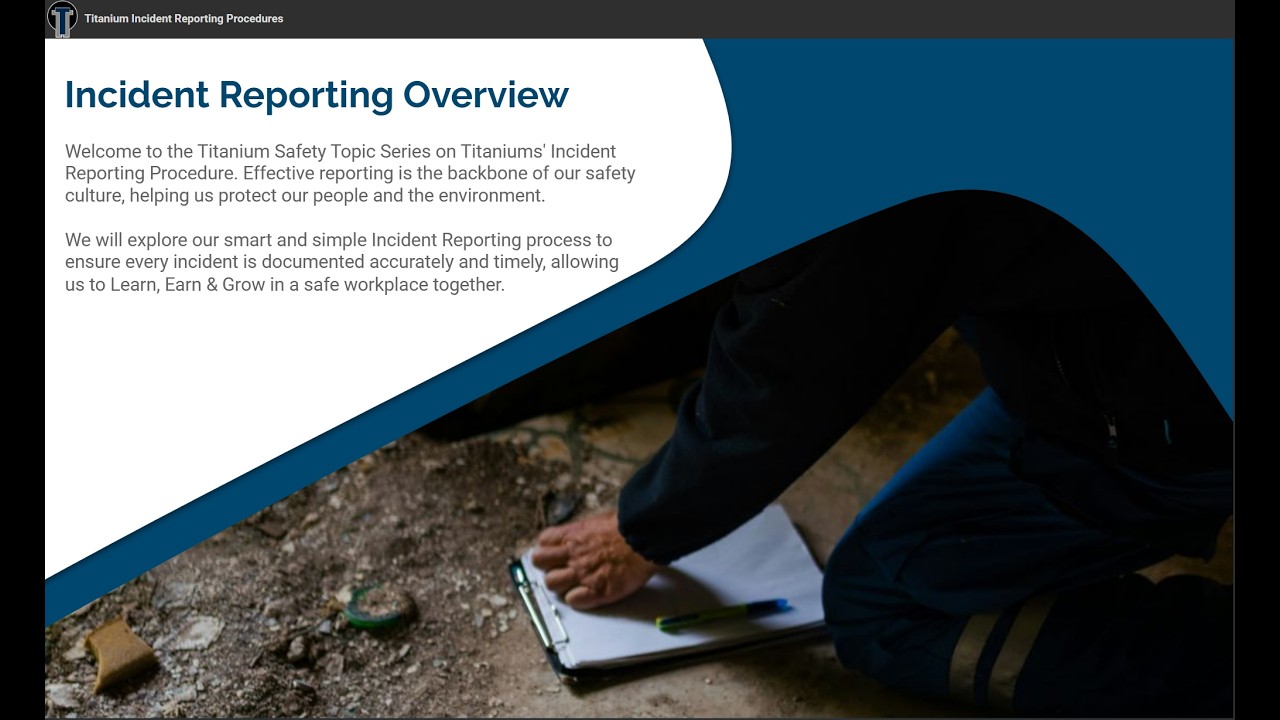Titanium Smart & Simple Incident Reporting Process
