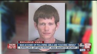 Sex offender caught on video stalking girls