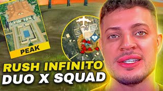 O QUE ACONTECE QUANDO CAIO NO RUSH INFINITO DA PEAK! CEROL FREE FIRE