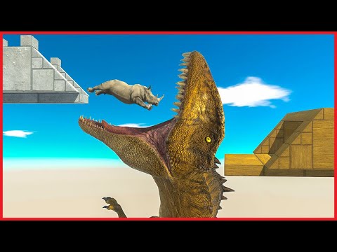 TREACHEROUS TUNNEL CHALLENGE | ESCAPE THE TRAPS and Get HIPPO - Animal Revolt Battle Simulator
