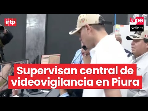 Presidente José Jerí supervisa central de videovigilancia de Talara