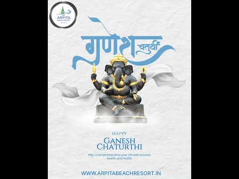 🌸 Celebrate Ganesh Chaturthi with Joy & Togetherness! 🌸 #arpitabeachresort #beach #travel