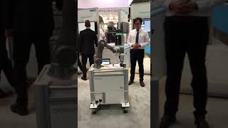 Collaborative robot in action at Automatica 2018
