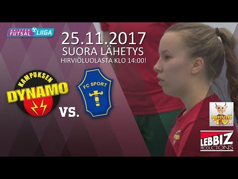 25.11.2017 KaDy - FC Sport klo 14.00 Naisten Futsal-Liiga
