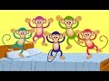 Five Little Monkeys Kids Songs Kids Tv Nursery Rhymes Kids Tv Songs 5 Lil Monkeys