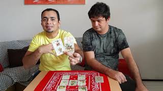 Aprendendo maneiras de ler um bloco de nove cartas