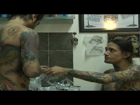 Filip Leu & Snir rozensal - back tattoo (created by Ofer Halevi)