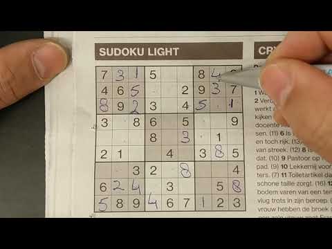 How to solve a Sudoku Light puzzle (with pdf file) (#001) Part 1 of 2  03-15-2019