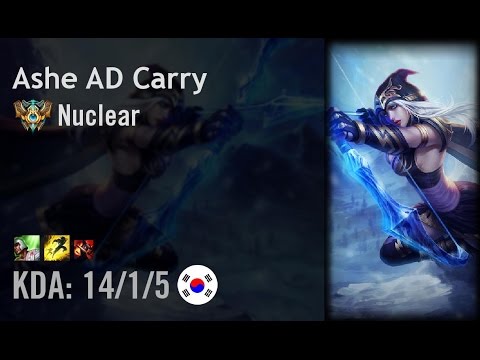 Ashe AD Carry vs Sivir - Nuclear - KR Challenger Path 6.5