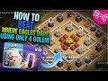 How To beat where eagle dare easiest way using 4 golem and bat spells only 2019 clash of clans COC