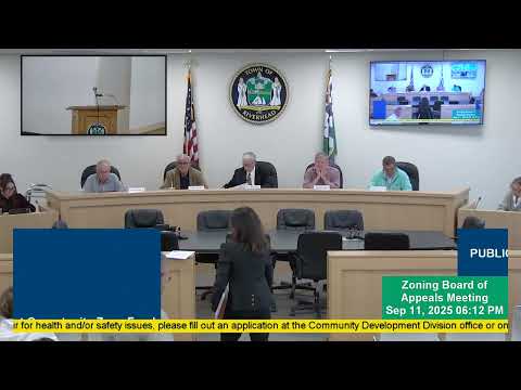 Zoning Board Meeting - September 11, 2025