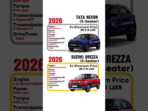 Tata Nexon vs Brezza 🔥 Which SUV is Better in 2026?