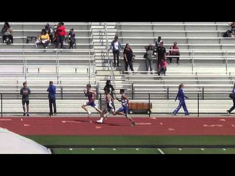 A Carty - VarB 400m at Beach Cities 3-29-14 - Los Alamitos Boys