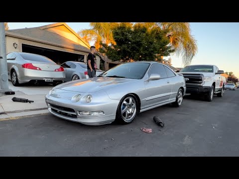 Tein Coilover Install on Acura Integra!