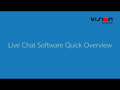 Live Chat Software Quick (DEMO)- Vision Helpdesk