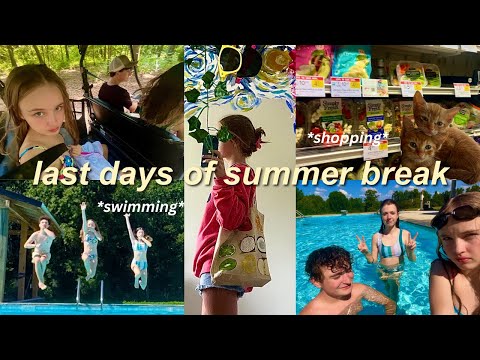 暑假最後幾天的日誌｜購物、游泳、朋友等。 (last days of summer break vlog | shopping, swimming, friends, etc.)