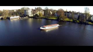 preview picture of video 'Hamburg Alster - Luftaufnahme Quadrocopter | Luftbild Crew'