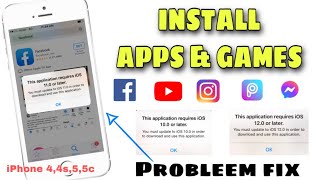 How to Install Apps on old iPhone (4,4s,5,5c) || Fix This Application Requires IOS 12 or later