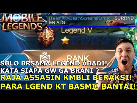 SOLO RANK RESET SEASON? GW BASMI INI PARA LEGEND ABADI! BANTAI!