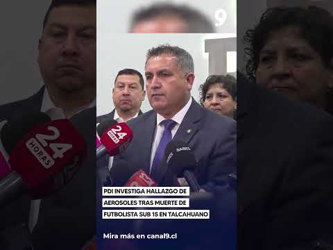 PDI investiga hallazgo de aerosoles tras muerte de futbolista Sub 15 en Talcahuano