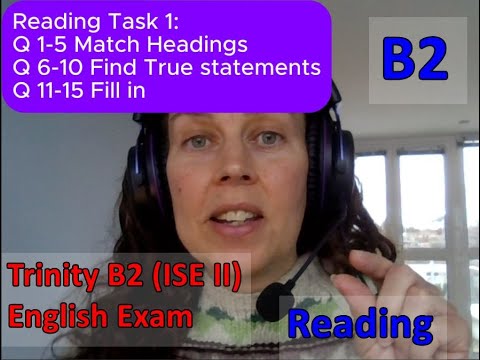 Trinity B2 ISE II English exam test preparation Reading SELT UK gov visa ILR passport