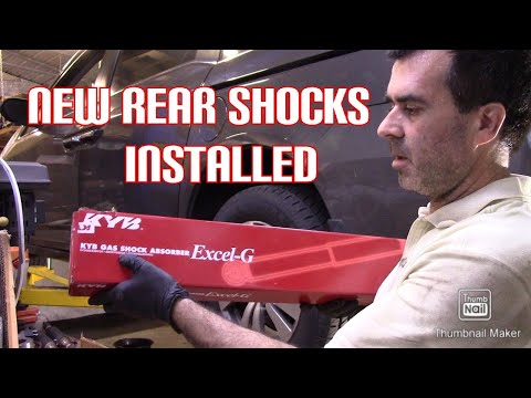 Installing New rear KYB Excel-G shocks on a 2014 Honda Odyssey. KG's Garage ep.16