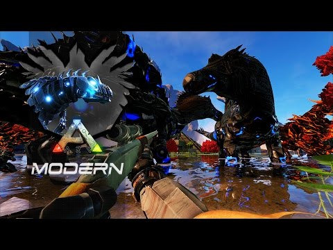ARK Mods The Center - T2EP64 Infestação de Mosassaurus, Bionic Spinossaurus!