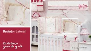 Kit Berço Floral Vermelho | Ref: 57263