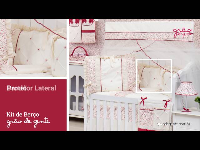 Kit Berço Floral Vermelho | Ref: 57263