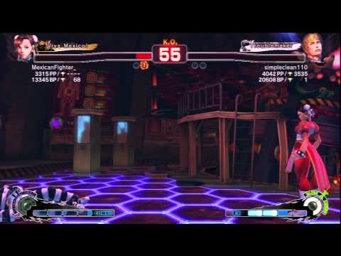 SSF4 AE 2012 Endless MexicanFighter_ (Chun-Li) vs simpleclean110 (Cody)